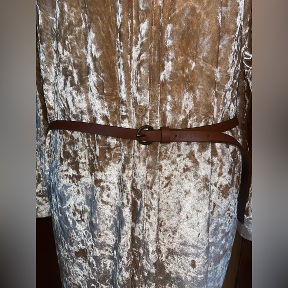 Gold Dress with Belt - Picture 3 of 7